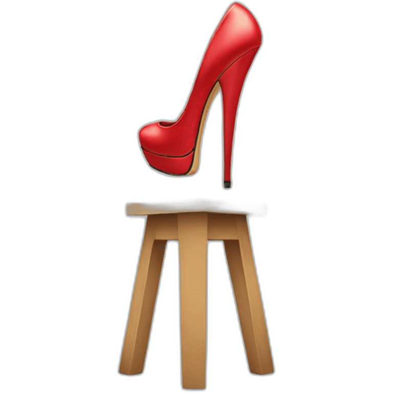 high heels standing on head emoji