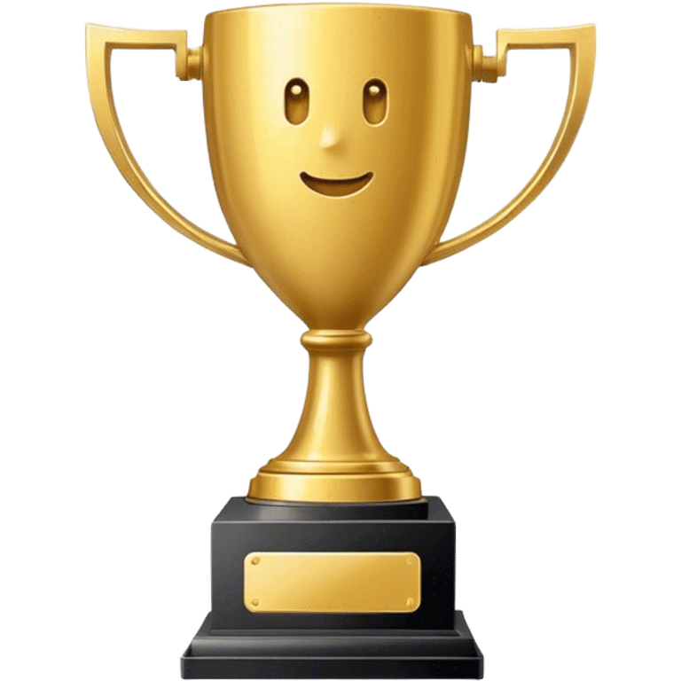 a trophy mobile phone emoji