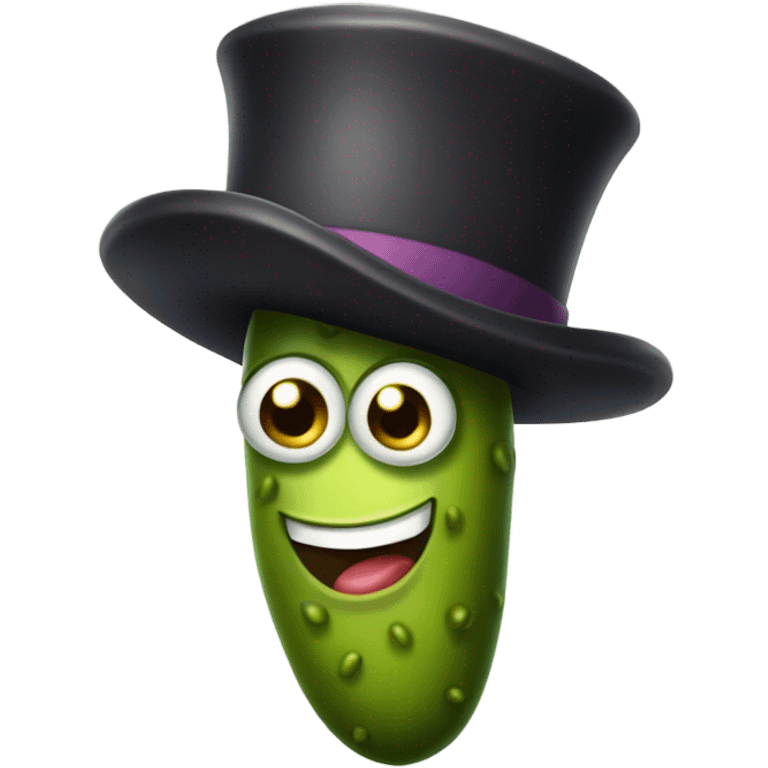 Quirky pickle emoji