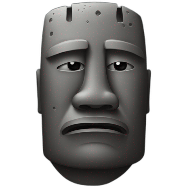 Moai sad emoji