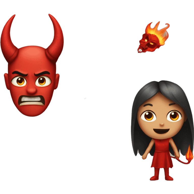 Alíen with devil emoji