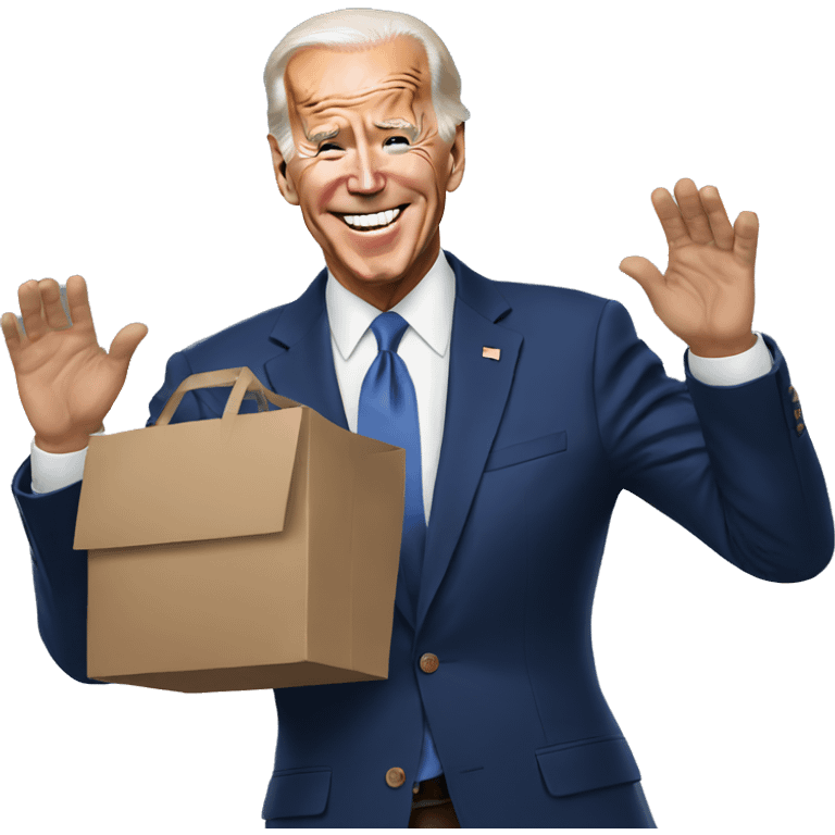 Joe Biden going emoji