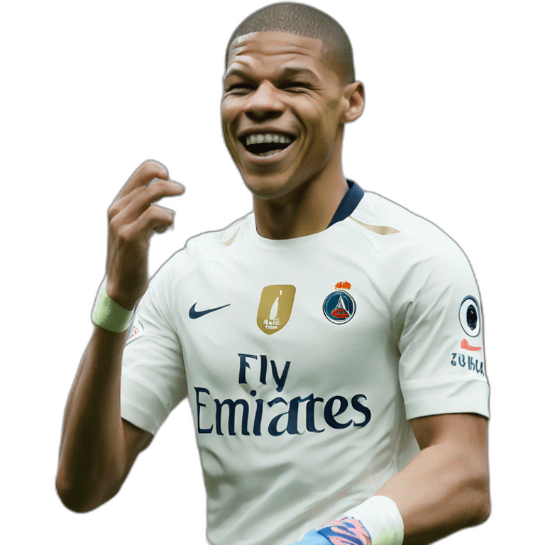 Mbappé qui fait une grimace  emoji