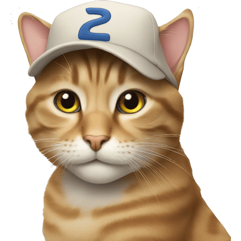 cat with cap emoji