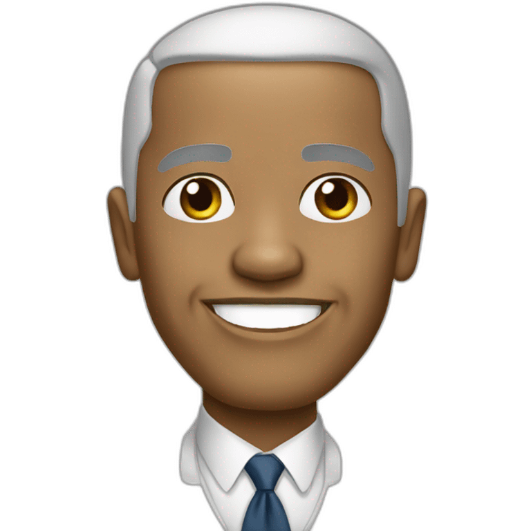 white obama emoji