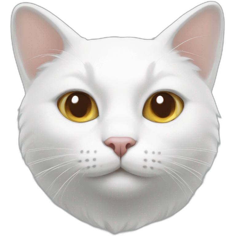 White cat head emoji