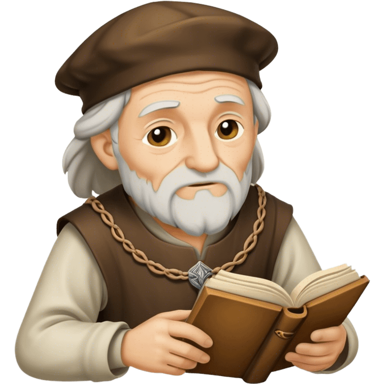 Old man Medieval poet emoji