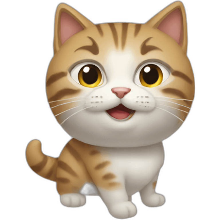 Un chat qui pète emoji