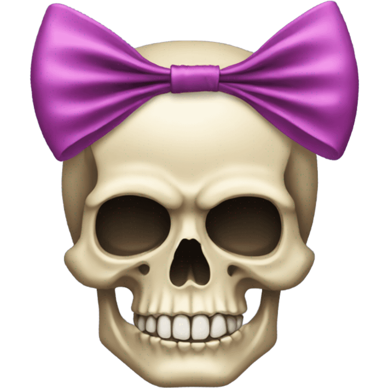 Skull bow emoji