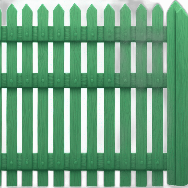 green palisade fence emoji