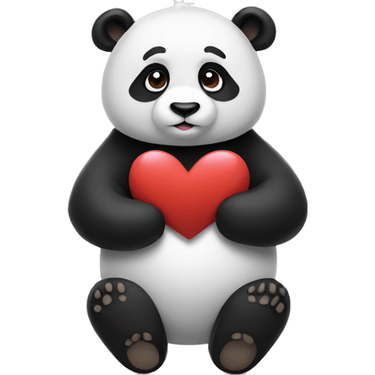 Panda sending love emoji