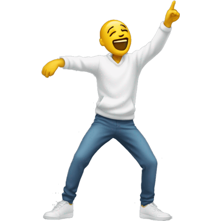 a person doing a dab emoji