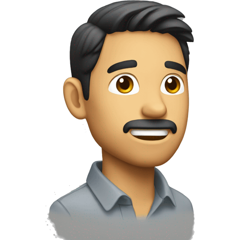 Hombre rubio hablando emoji