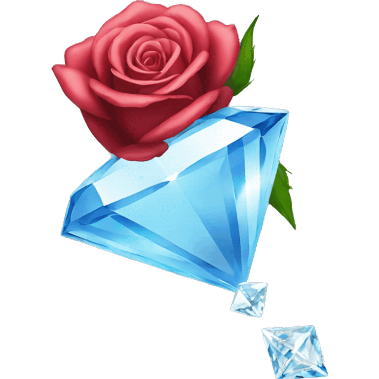 Rose breaking a diamond   emoji