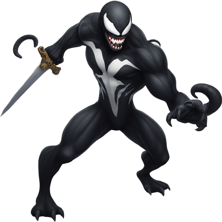 Venom with a BIG SWORD emoji