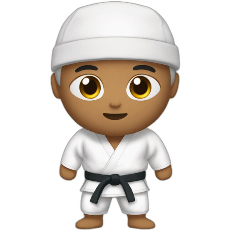 Judo marron emoji