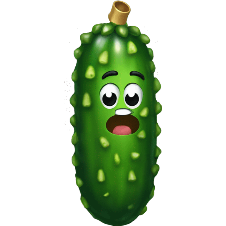 Christmas pickle emoji