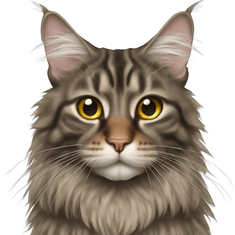 Maine Coon with a fly on his nose emoji