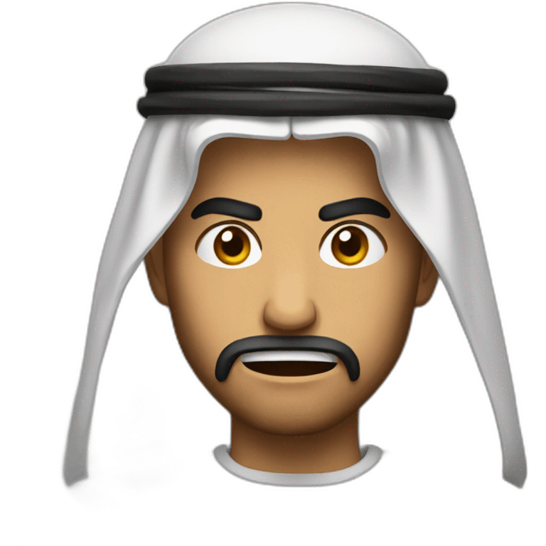 Arab angry emoji