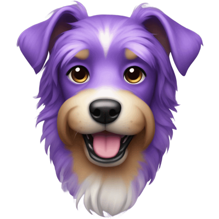 Purple dog emoji