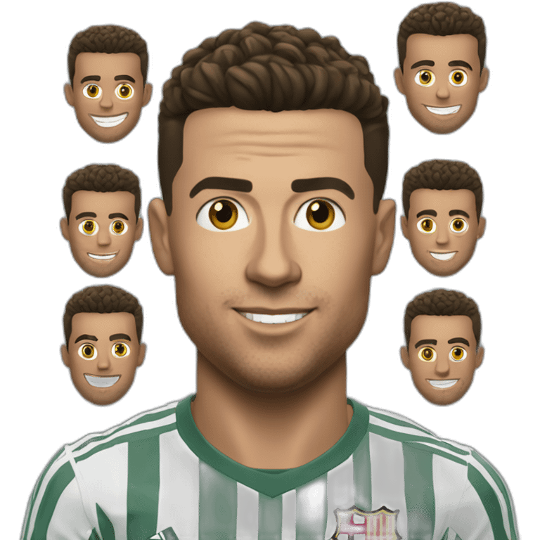 Ronaldo avec le mallio de Barcelone emoji