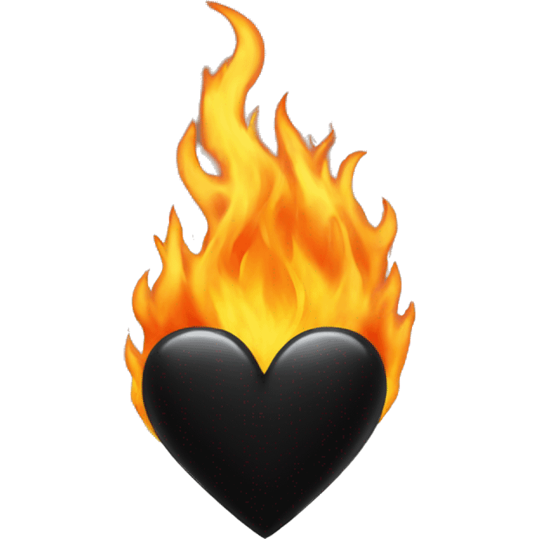 black heart on fire emoji