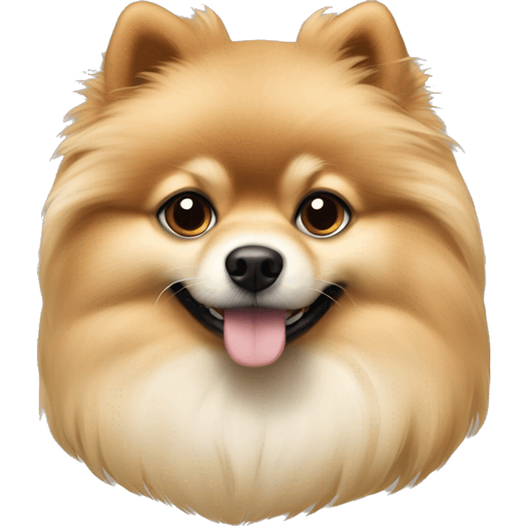 Perro Pomerania color beige emoji