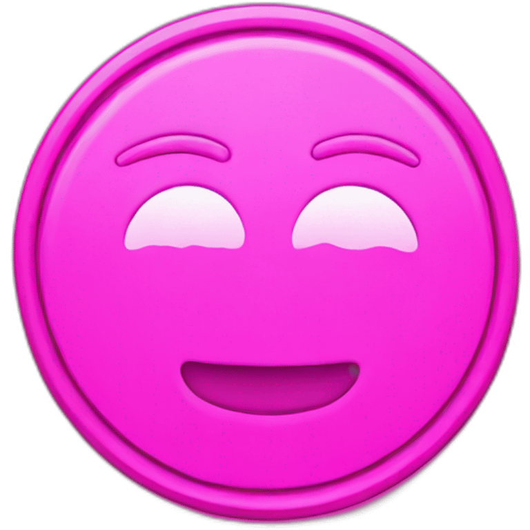 Neon pink Coin emoji