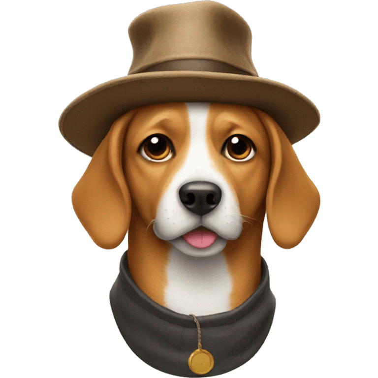 Dog in a hat emoji