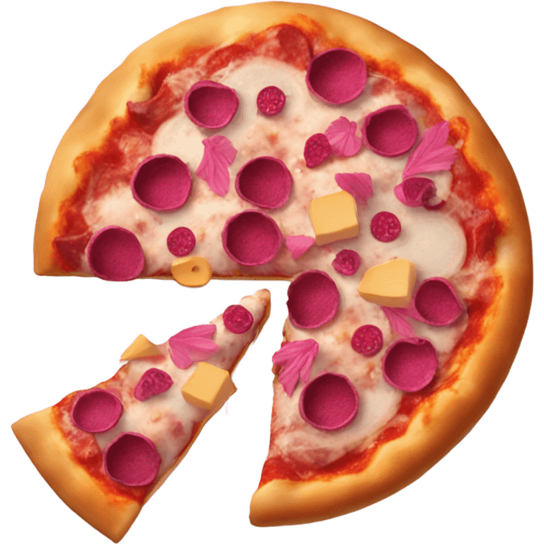 Pink pizza emoji