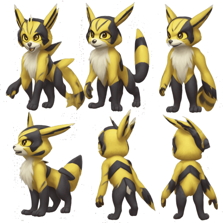 Anthro Metabee Medabee Renamon Zeraora Vernid emoji