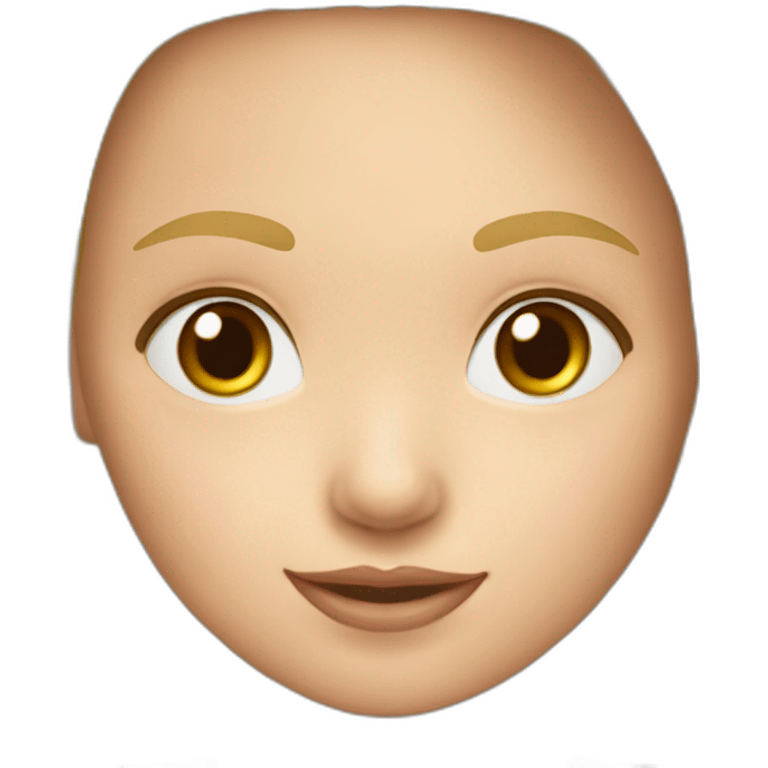 Niña rubia realista emoji