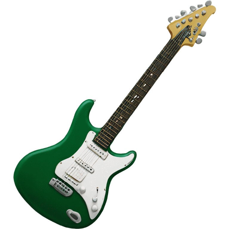 dark green Electric Guitar emoji