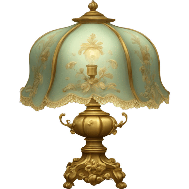 Vintage rococo lamp emoji