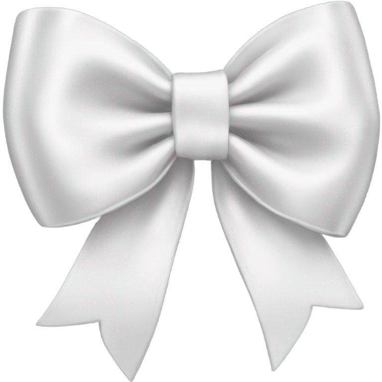 white satin bow emoji