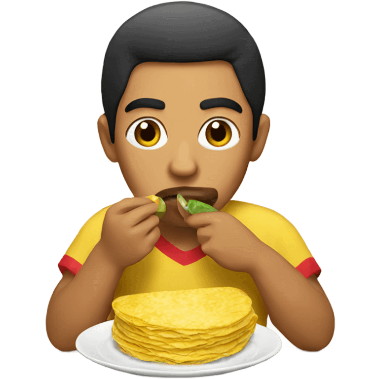 Mexican eating an omelette  emoji