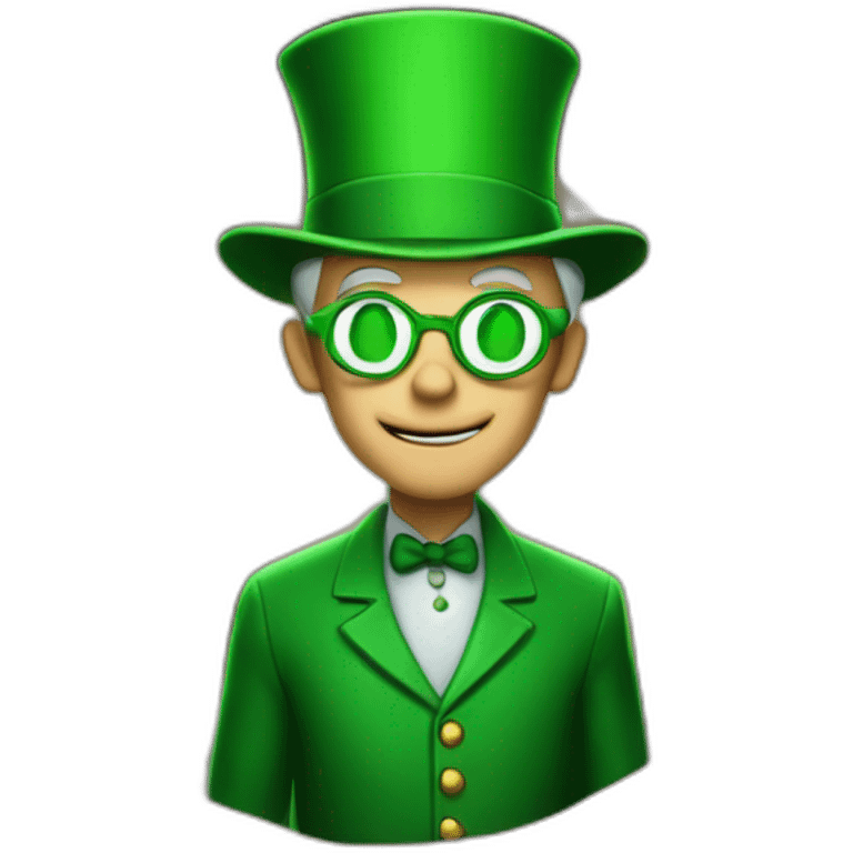 an old riddler standing in front of the cave emoji