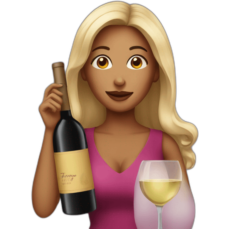 woman wine emoji