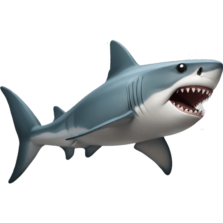 Muscular shark emoji