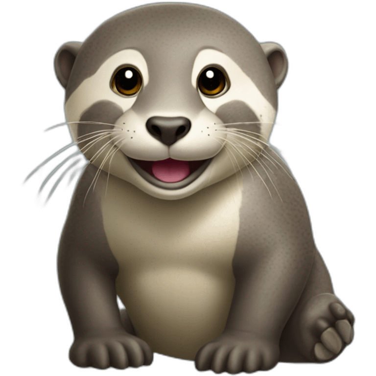 Loutre sur éléphant emoji