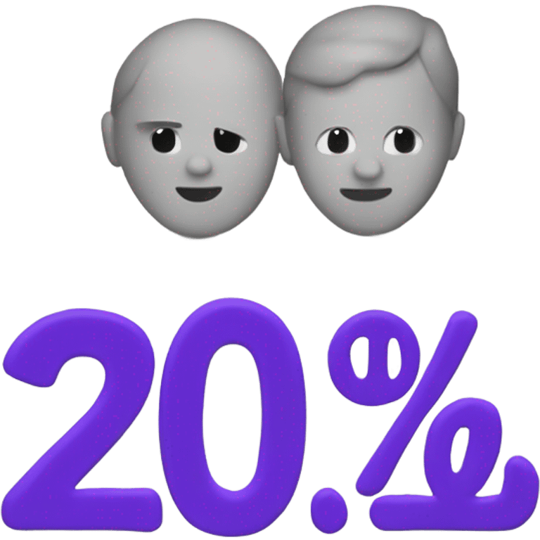 20% emoji