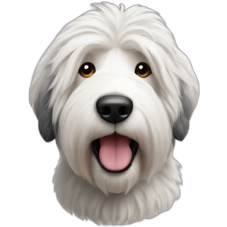 English sheepdog realist emoji