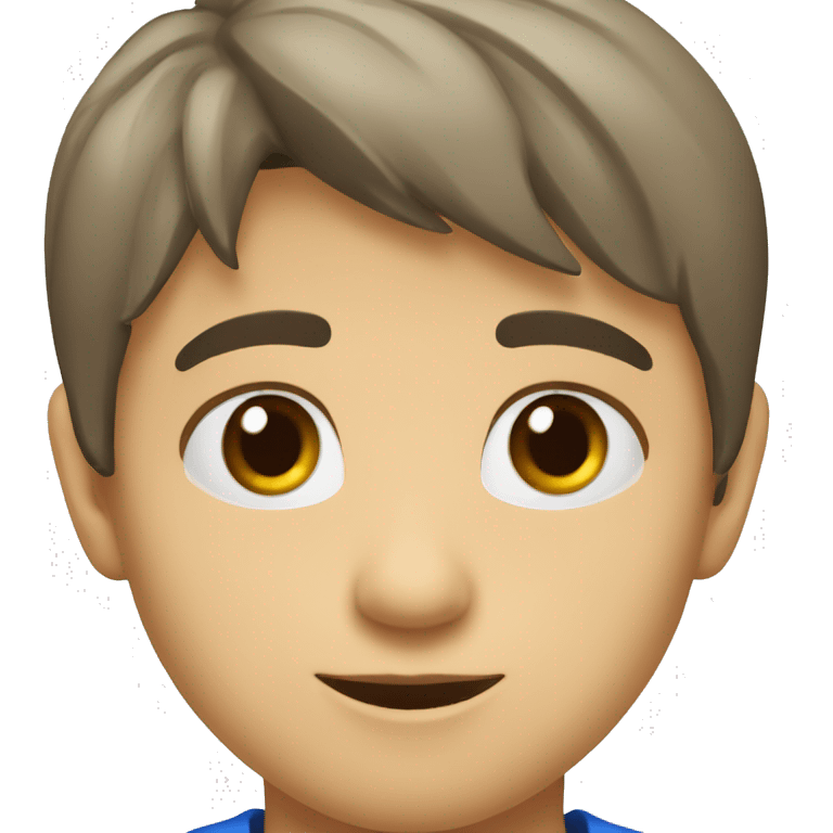 niño pequeño rubio de ojos azules grandes emoji