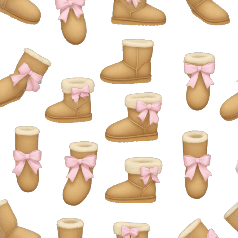 Uggs with bows emoji