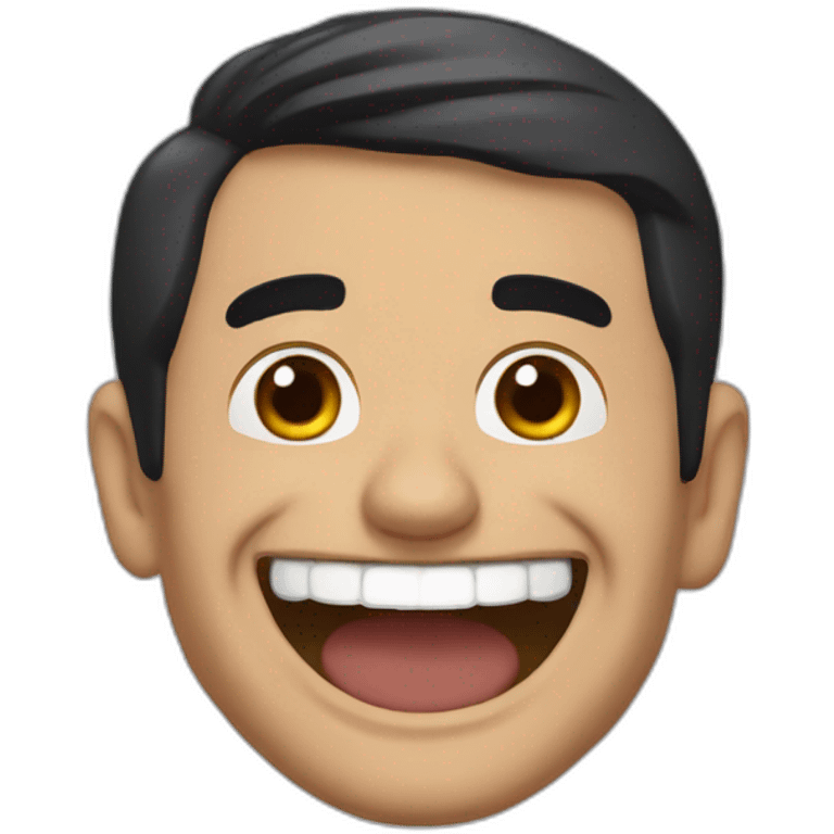 Pedro Sánchez laughing emoji