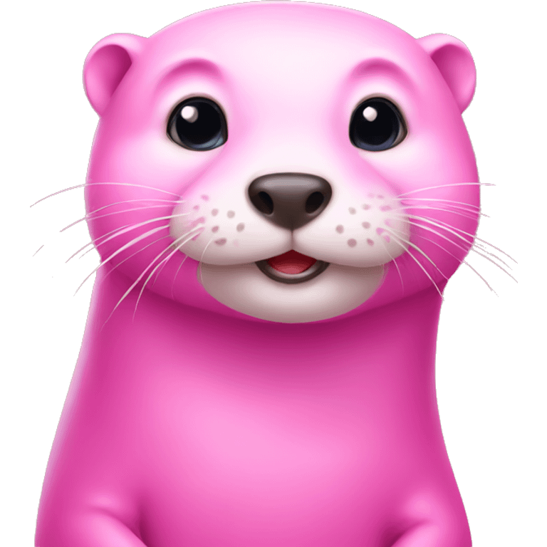 pink otter emoji