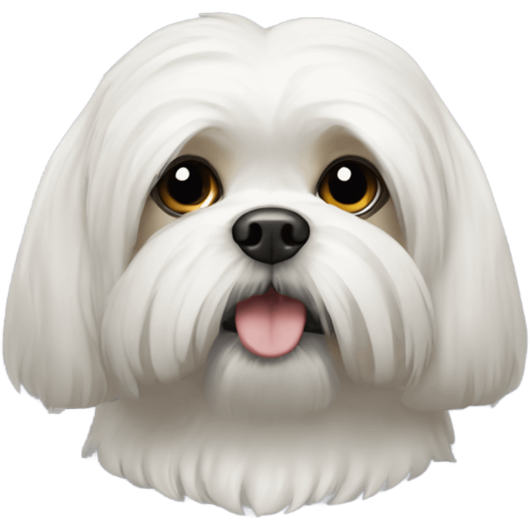 White lhaso apso  emoji