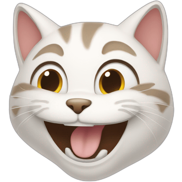 Cat laughing emoji