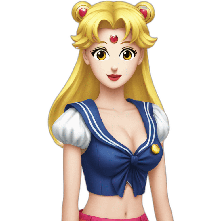 Busty sailor moon emoji