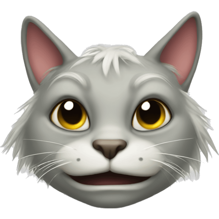 Cat troll face emoji